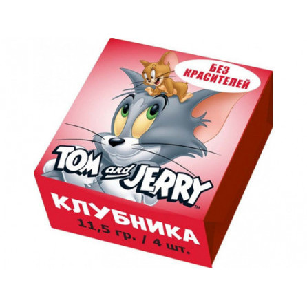 Жевательные конфеты Tom & Jerry со вкусом Клубники 11,5 гр.
