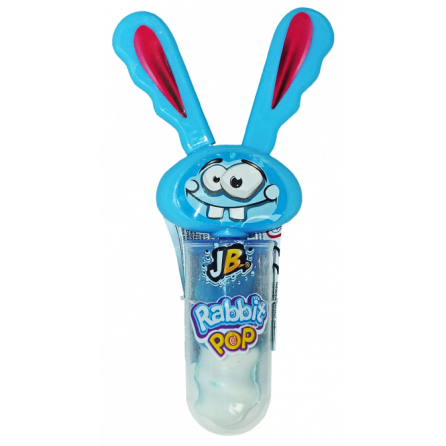 Johny Bee Rabbit Pop леденец с вращающимся леденцом - сожми зайцу ушки! 23 гр