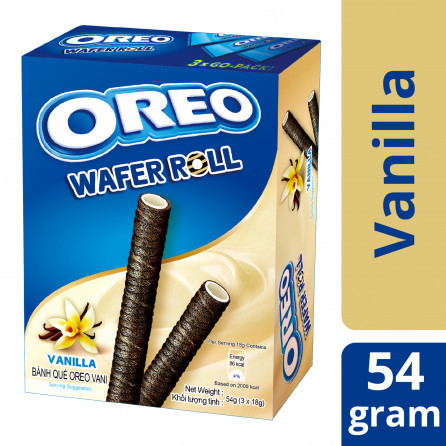 Oreo Wafer Roll Vanilla вафельные роллы с ванильной начинкой 54гр