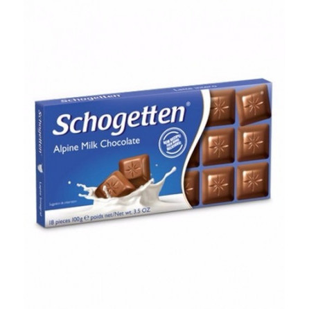 Schgotten Шоколадная плитка Alpine Milk with Hazelnuts 100g Германия