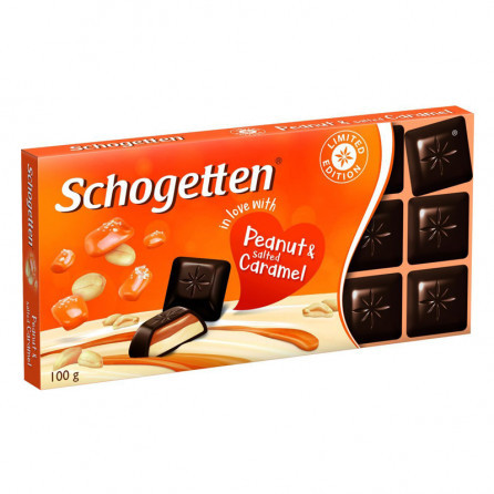 Шоколад Schogetten Peanut & Salted Caramel 100г