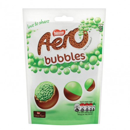 Nestle Aero Peppermint Bubbles Bag 102g Великобритания