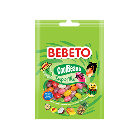 Мармелад Bebeto Cool Beans Tropical Mix 60гр.