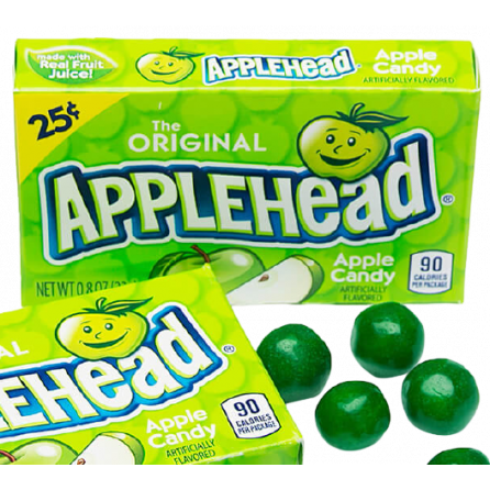Candy конфеты Applehead Яблоко 23гр США