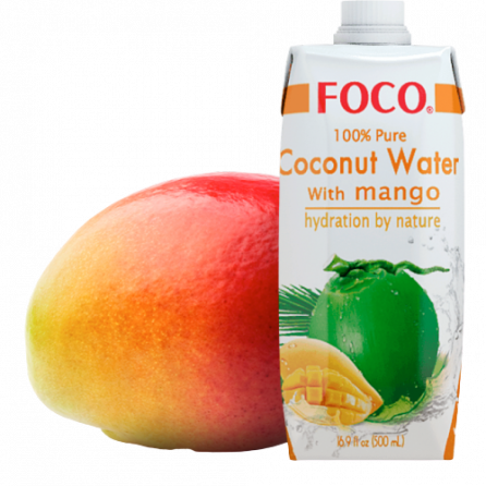 FOCO Кокосовая вода с манго 330 мл