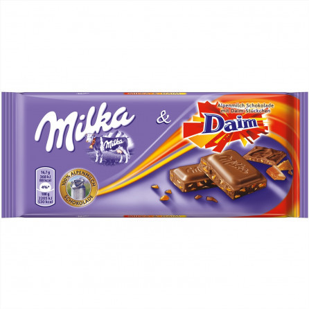 Шоколад Milka & Daim 100гр Германия