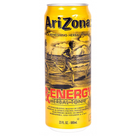 Arizona Energy Herbal Tonic энергетик 100% натуральный 680мл США