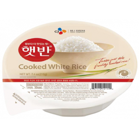 Рис пропаренный белый CJ CHEILJEDANG 210г Корея 