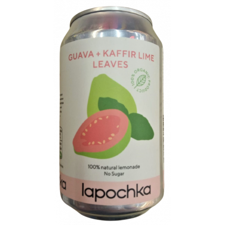 Lapochka Guava + Kaffir lime Leaves - натуральный лимонад 330мл, Россия