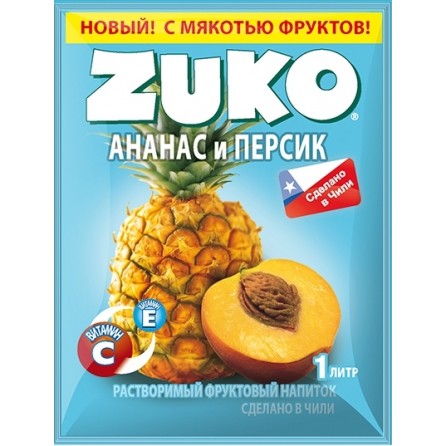Растворимый напиток Zuko Ананас персик 25гр. Чили