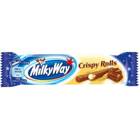 Шоколадный батончик MILKY WAY Crispy Rolls 25g Австрия