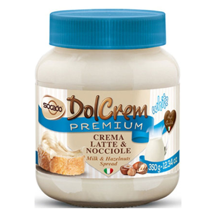 Шоколадный крем DolCrem премиальный белый шоколад 350 гр Италия
