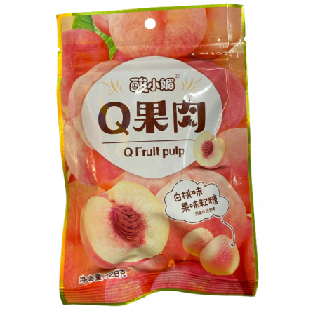 Мармелад Q Fruit pulp Персик 28гр Китай