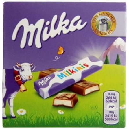 Шоколад Milka milkinis stick's 44г Европа