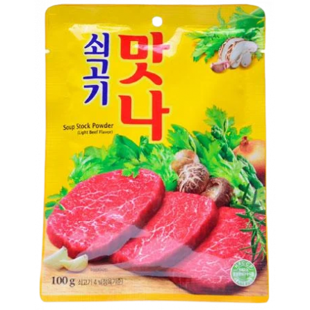 Манна приправа для супов и других блюд на основе говяжьего бульона 100гр Корея