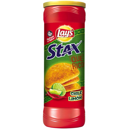 Lay's Stax Chili Lime чипсы в тубе со вкусом лайма и чили 155,9гр