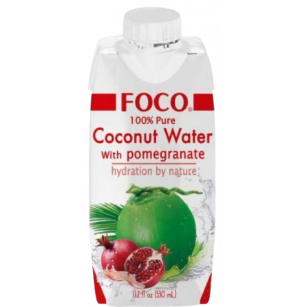 FOCO Кокосовая вода с соком граната 330 мл
