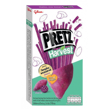 Pretz Harvest со вкусом Фиолетового батата 34 гр, Тайланд