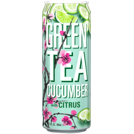 Arizona Green Tea Cucumber Зеленый чай с огурцом и цитрусом 680мл США