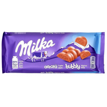 Шоколад Milka bubbly Molks 90гр Европа 