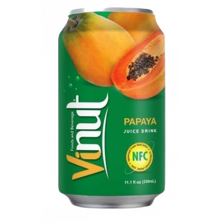 VINUT сок папайя 330мл Вьетнам
