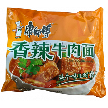 Лапша Hot Beef Noodle со вкусом острой говядины 85гр Китай