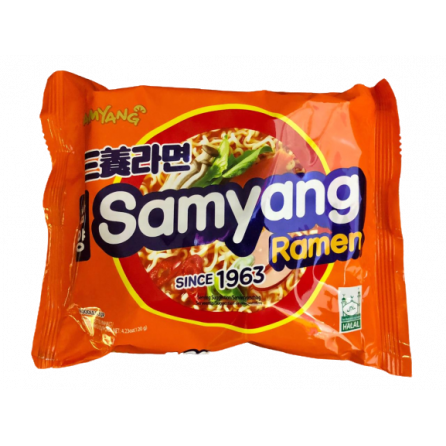 Рамен среднеострый Samyang Orange говядина и овощи Корея, 120 г