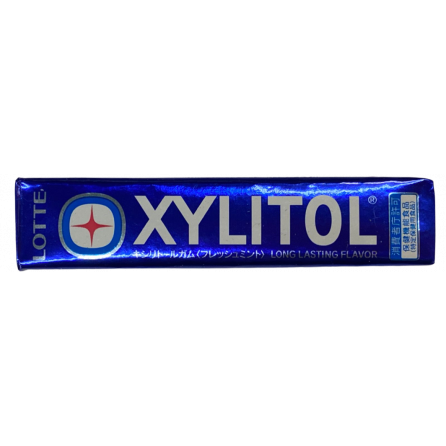 Жевачка Lotte с ксилитом Xylitol освежающая мята 21г Япония