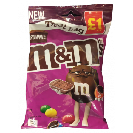 M&Ms Brownie Chocolate Treat Bag 70 гр. США