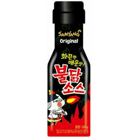 Buldak SPICY Orig 4600 SHU острый соус со вкусом курицы бульдак Samyang, Корея, 200 г