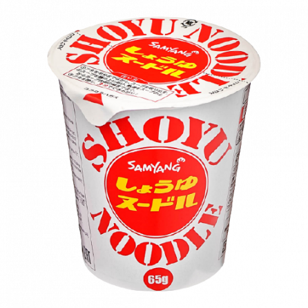 Рамен неострый Samyang Cup Ramen Shoyu cup с соевым соусом 65гр